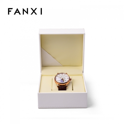 FANXI Factory Hign End Brand Watch Box For Single Watch By PU Leather Wrist Watch Box