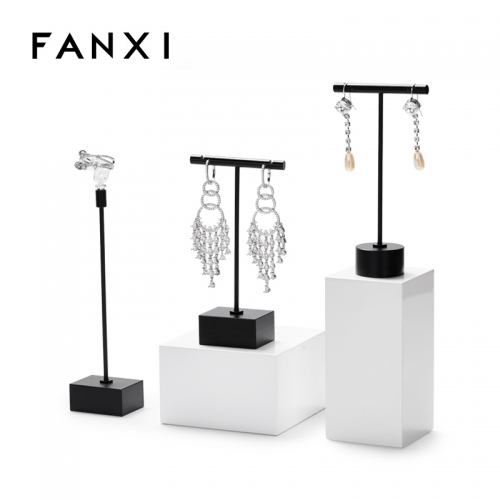jewelry ring earring display stand set