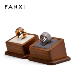 luxury wooden ring display stand