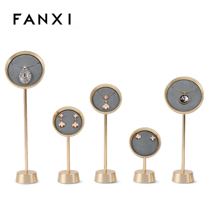 Luxury metal jewelry display stand for pendant earring