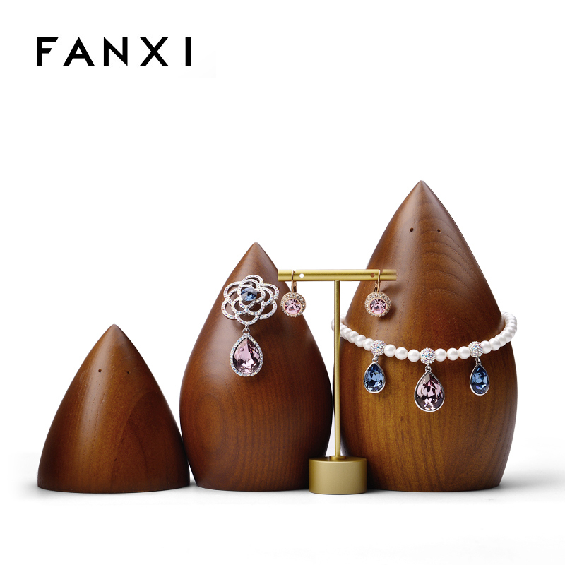 FANXI Custom Luxury round jewelry display stand for finger ring organizer ring holder