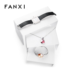 FANXI Wholesale Factory Custom white black blue Jewellery Exhibitor Kits Thickness Acrylic Jewelry Displays