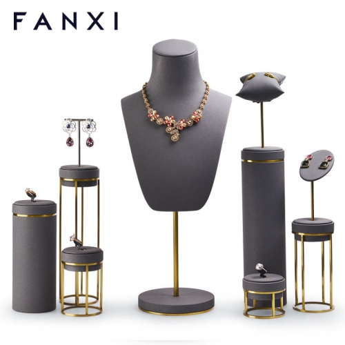 FANXI factory wholesale custom logo mannequins jewelry display spinner stand jewelry display shelves