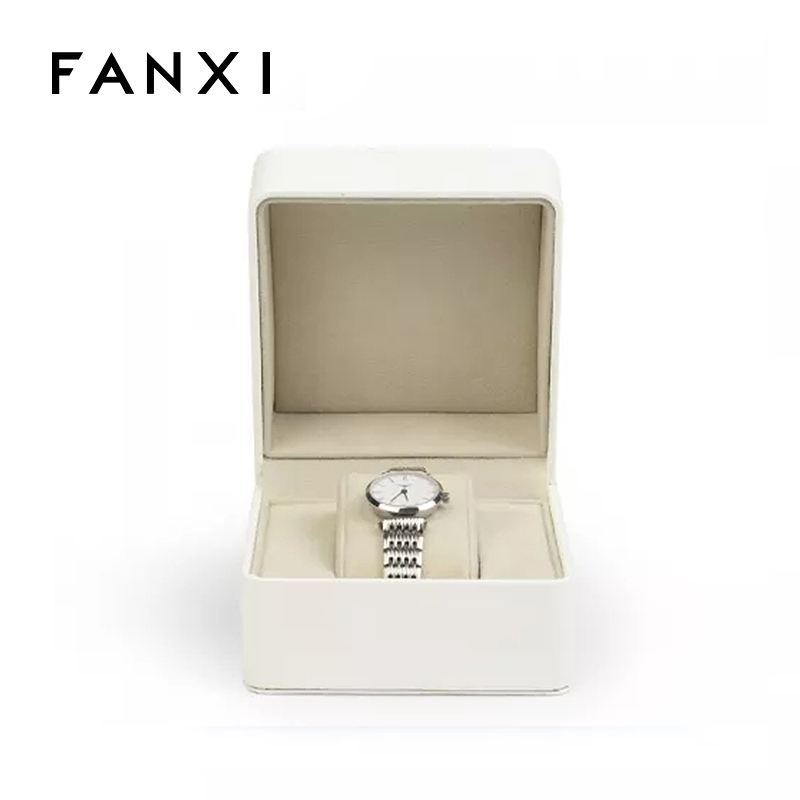 FANXI factory custom logo luxury white watch storage box