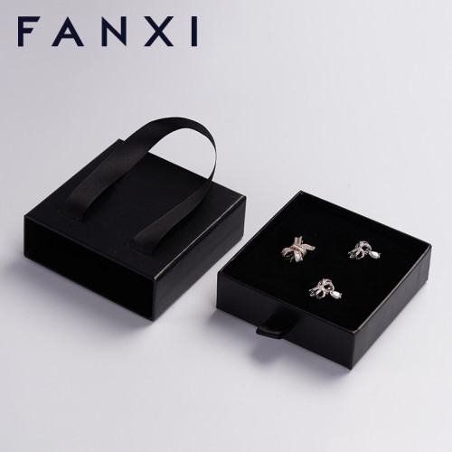 FANXI custom logo &amp; colour cardboard paper jewelry box