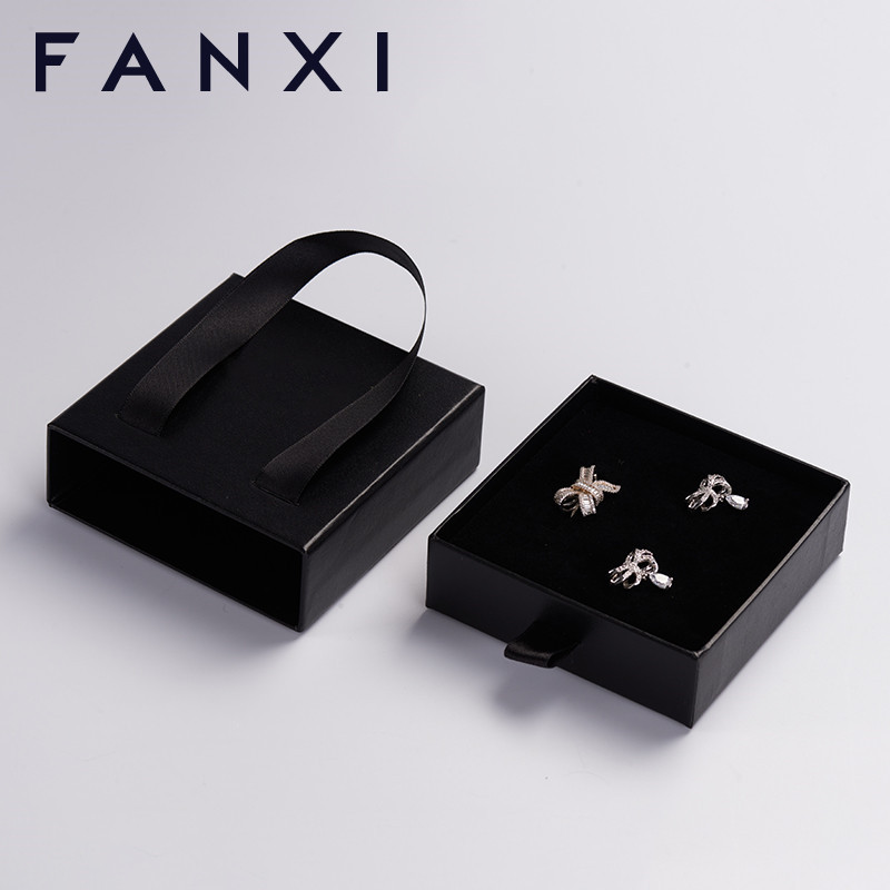 FANXI custom logo & colour cardboard paper jewelry box