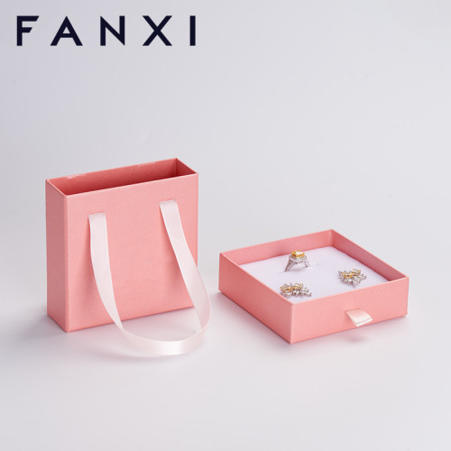 FANXI custom logo &amp; colour cardboard paper jewelry box