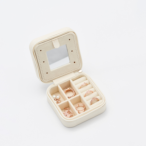 FANXI custom logo & colour leather jewelry organizer box with velvet inside