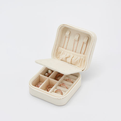 FANXI custom logo & colour leather jewelry organizer box with velvet inside