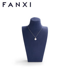 FANXI custom colour dark blue necklace bust display stand