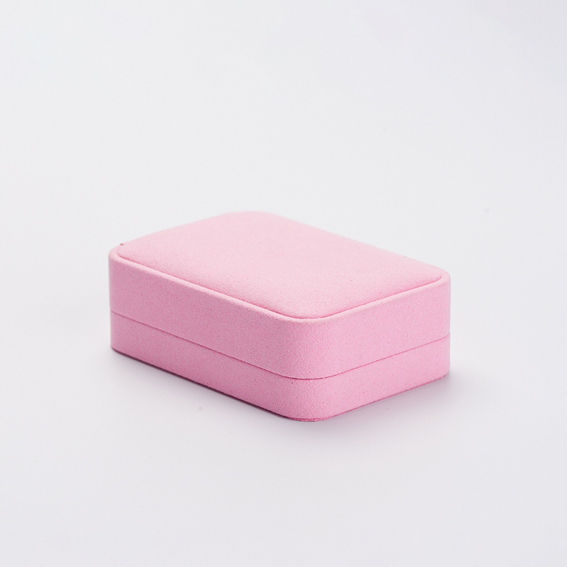 FANXI custom pink microfiber jewelry pendant packing box