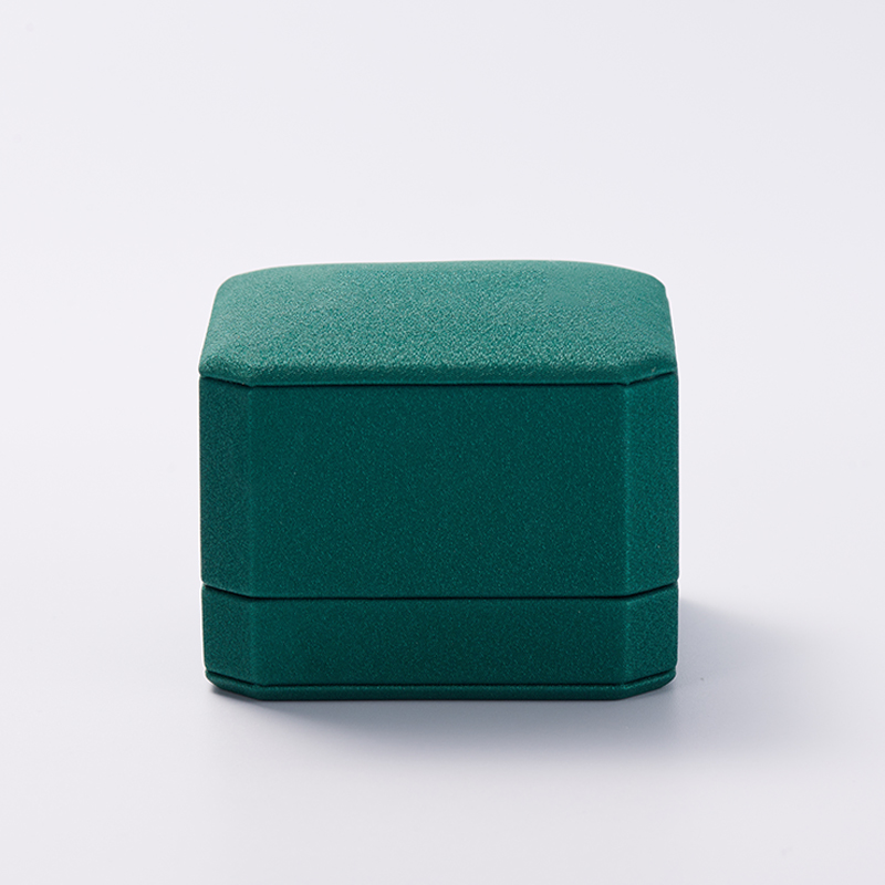FANXI custom logo & colour green leather jewelry packaging box