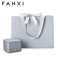 FANXI factory high end gun gray thick paper bag