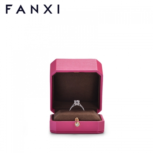 FANXI factory custom colour pink jewelry packaging box with outer packing box