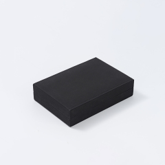 FANXI factory customize logo colour balck jewelry packaging box with microfiber inside