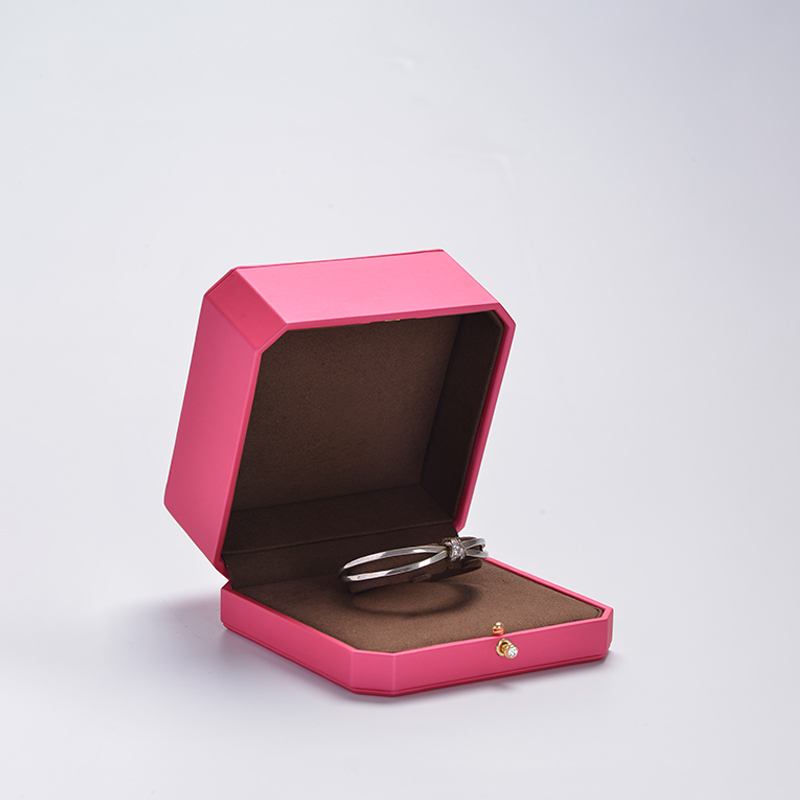 FANXI factory customize logo colour pink jewelry packing box