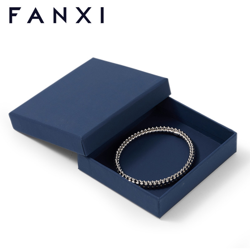 FANXI factory customize logo colour blue paper cardboard box