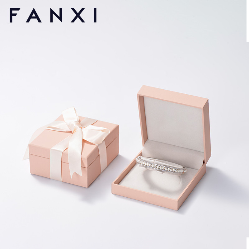 FANXI factory custom logo & colour jewelry packaging box with outer packing