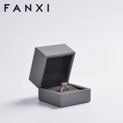 FANXI factory custom logo & colour gray jewelry packaging box