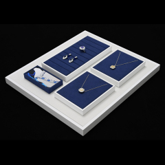 FANXI custom logo & colour blue white colour jewellery display set