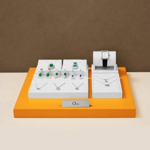 FANXI PU leather jewelry display set