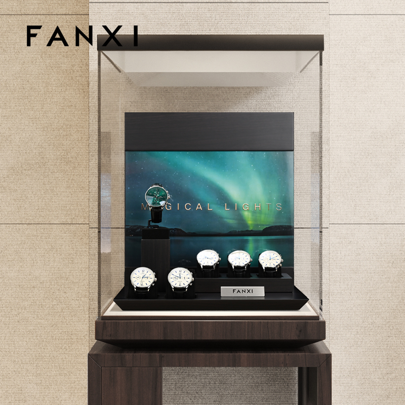 FANXI custom logo & colour luxury watch display exhibitor