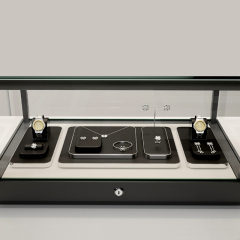 FANXI luxury metal frame jewelry display stand tray