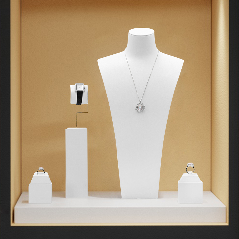 FANXI white jewelry stand_jewelry display stands_jewelry stand organizer
