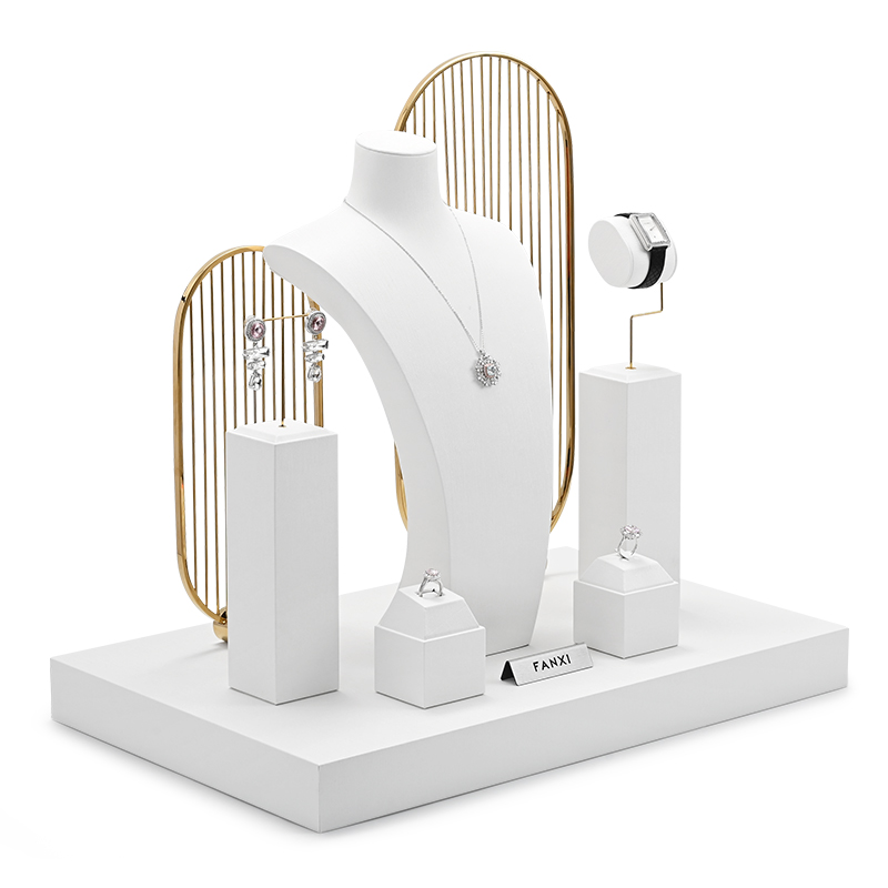 FANXI white jewelry stand_jewelry display stands_jewelry stand organizer