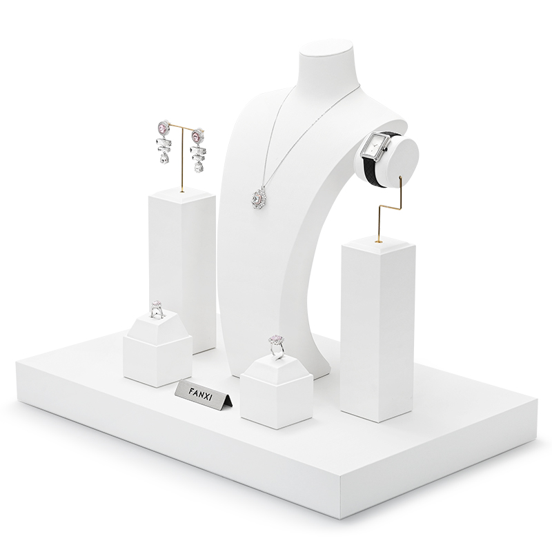 FANXI white jewelry stand_jewelry display stands_jewelry stand organizer