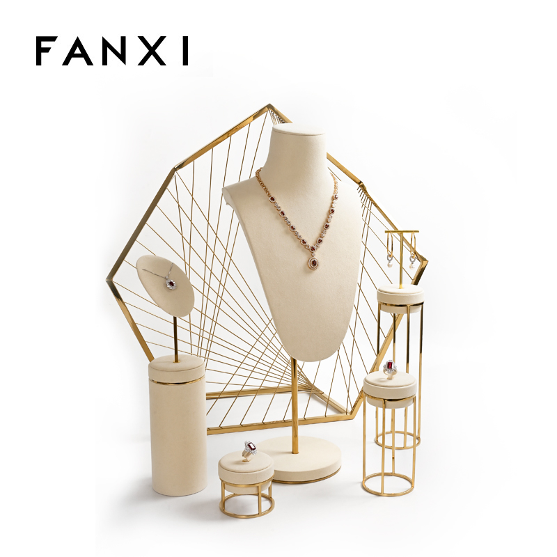 FANXI fashion metal jewellery display set