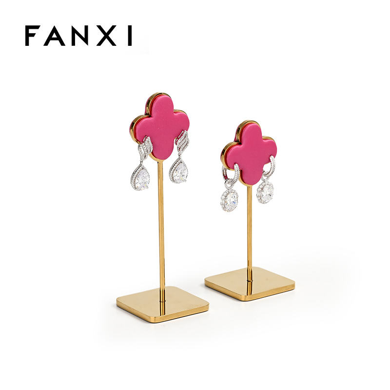 FANXI luxury design metal earring display stand