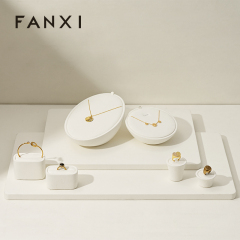 FANXI factory cream colour jewelry display