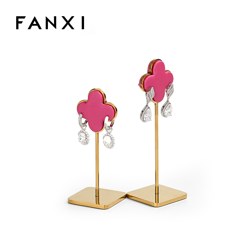FANXI luxury design metal earring display stand