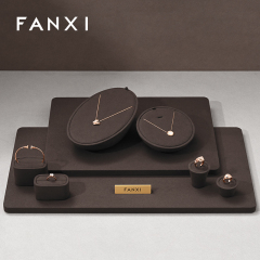 FANXI fashion brown colour jewellery display