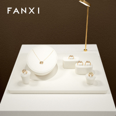 FANXI factory cream colour jewelry display