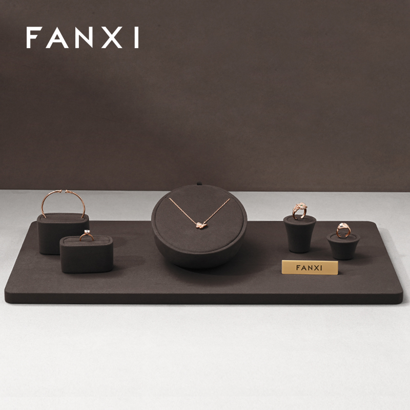 FANXI fashion brown colour jewellery display