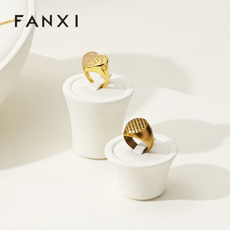 FANXI factory cream colour jewelry display