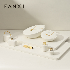 FANXI factory cream colour jewelry display