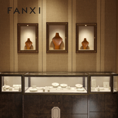 FANXI hot sale solid wood necklace display holder