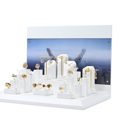 FANXI wholsale white colour jewellery display set