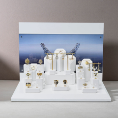 FANXI wholsale white colour jewellery display set