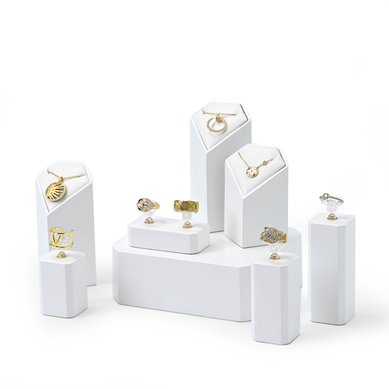 FANXI wholsale white colour jewellery display set