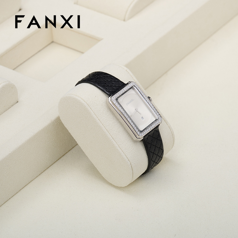 FANXI fashion beige microfiber watch display