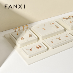 FANXI hot sale beige microfiber jewelry display props