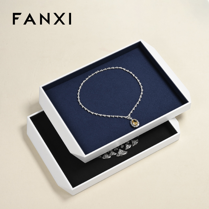 FANXI custom Multiple colors available Microfiber jewellery tray display