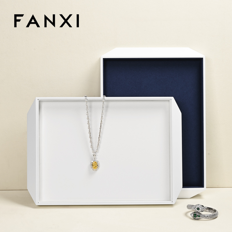 FANXI custom Multiple colors available Microfiber jewellery tray display