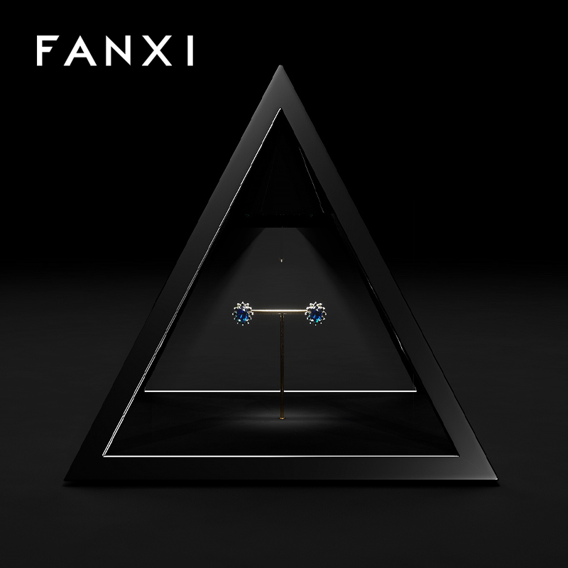 FANXI luxury Black gun jewelry display cabinet