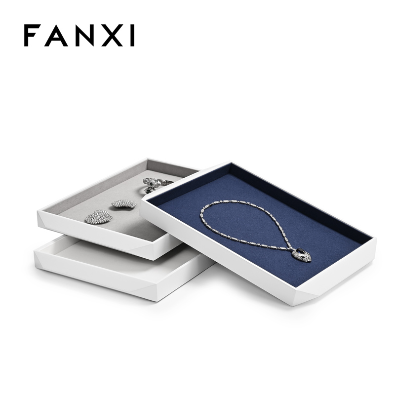 FANXI custom Multiple colors available Microfiber jewellery tray display