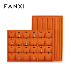 FANXI custom Multiple colors available leather stackable jewelry trays